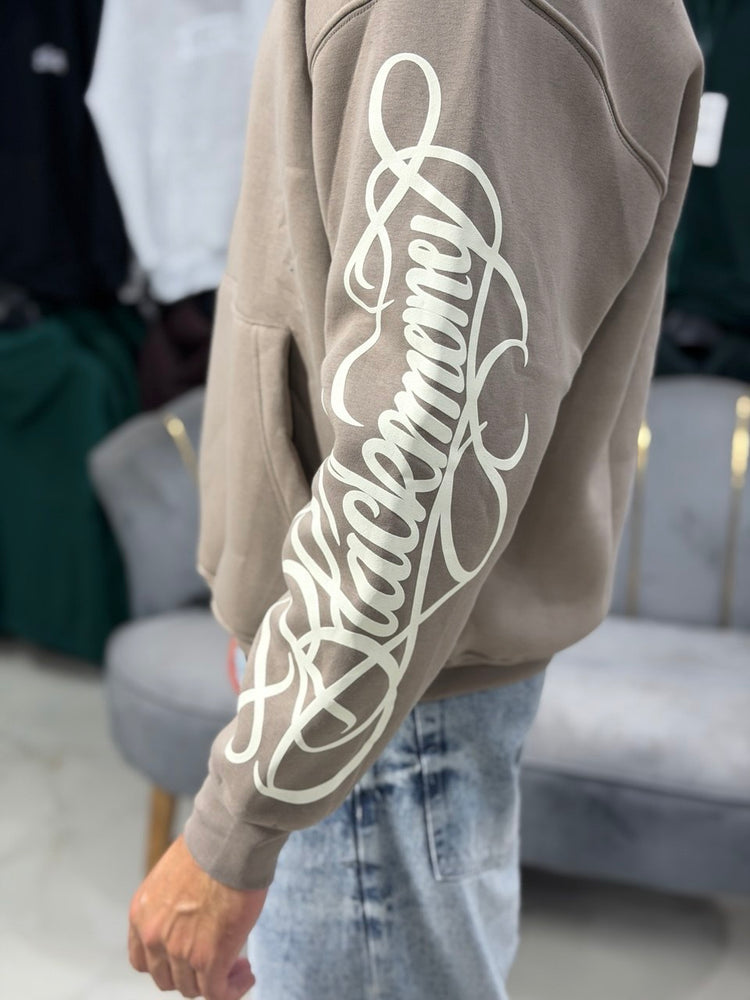 Hoodie Shadow Hands Brown